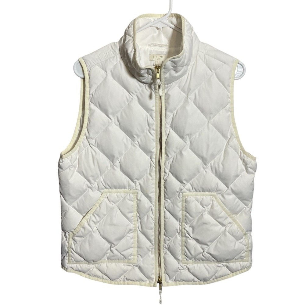 J.Crew Down Filled Quilted Puffer Vest Zip Front